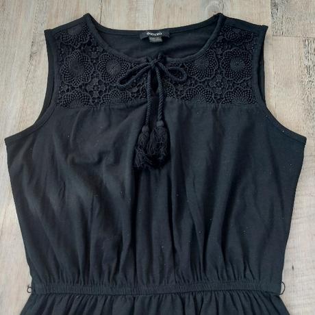 Dlhé letné šaty - čierne, esmara,40