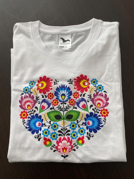 Biele tricko s potlacou, l - xxl