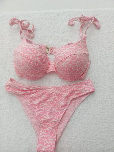 Plavky dvojdielne push up, l