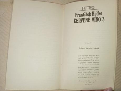 František hečko - červené víno 1, 2, 3, 