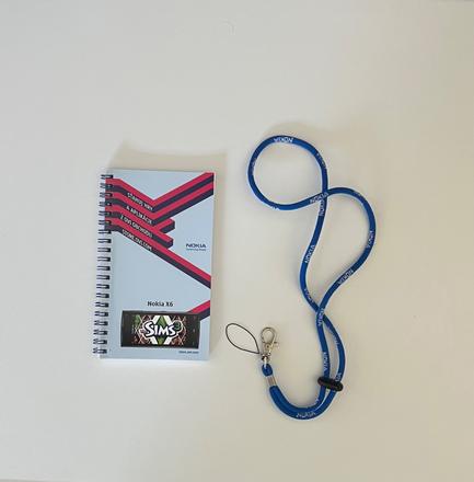 Papierový blok nokia x6 + originálna šnúrka s logo,
