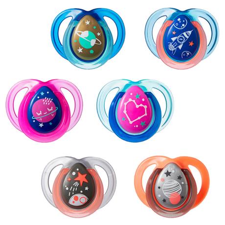 Tommee tippee silikónový cumlík nočný svietiaci 0-, tommee tippee