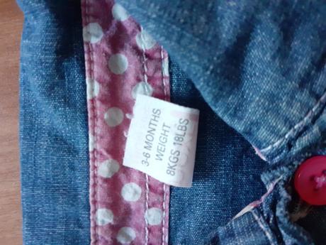 Dievčenské riflové šaty, 68