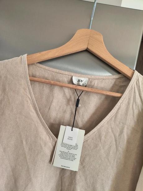 Jdy ľanové midi šaty l, l