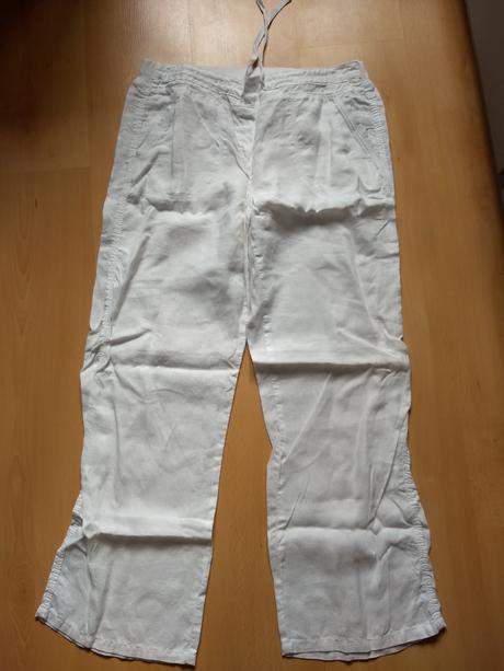 Ľanové nohavice letné, marks & spencer,42