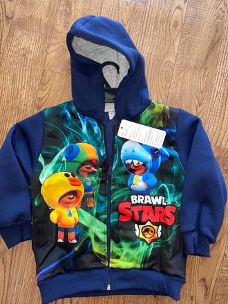 Mikina tepla s kovovym zipsom, 116 - 146