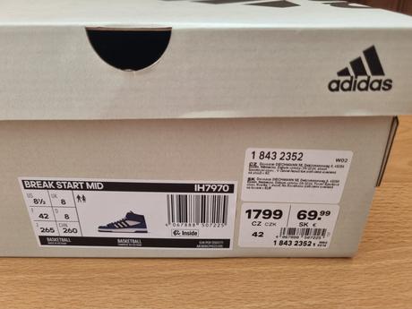 Chlapčenské tenisky zn. adidas, veľkosť 42, adidas,42