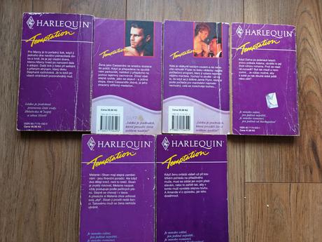 Knihy harlequin temptation 6ks,