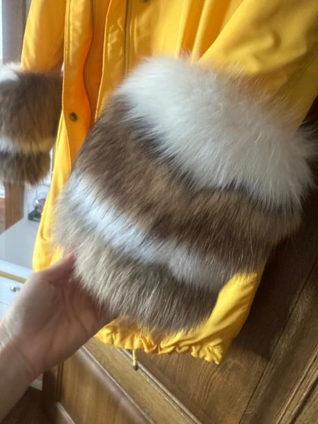 Damsky extravagantny kabat kozuch vetrovka, m