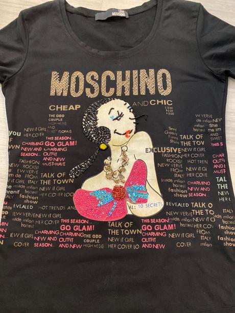 Tričko moschino, moschino,m