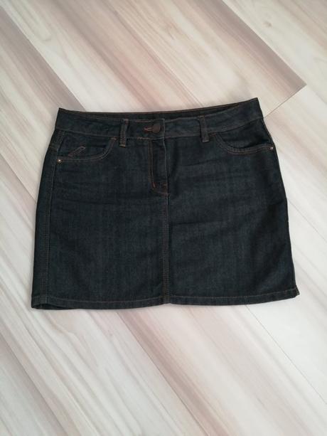 Tmavomodrá rifl. sukňa, george,40