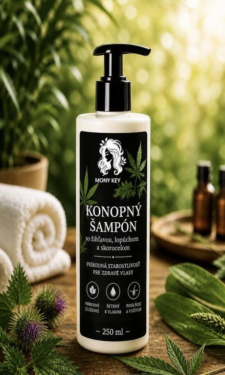Prírodná kozmetika -konopný šampón  konopný krém, 