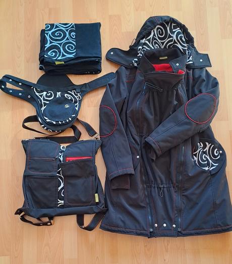 Softshelovy kabat na nosenie deti, šatka a doplnky, liliputi