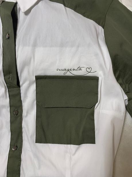 Dlhá košeľa s vreckami zn. magenta, l / m