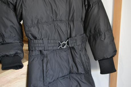 Čierna páperová bunda 38, 38