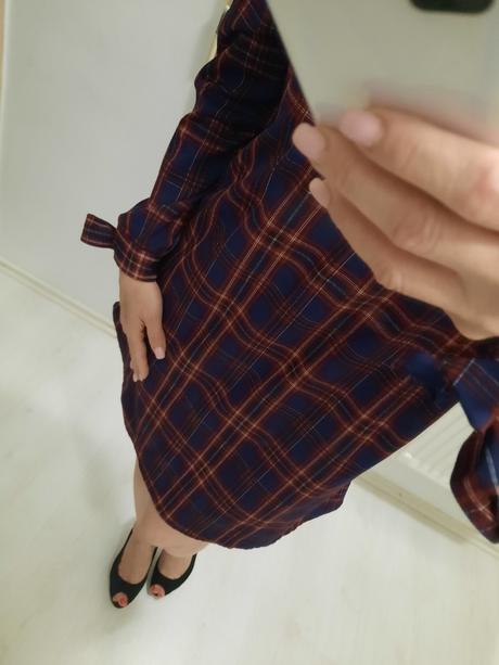 Kockované šaty alebo tunika, m