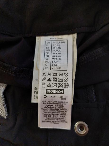 Turisticke nohavice - top stav, decathlon,s