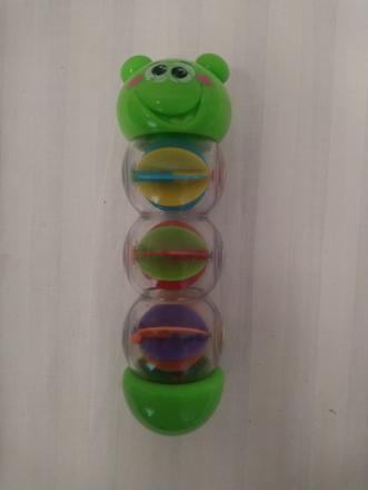 Plastová hrkálka medvedík, 18 cm, 