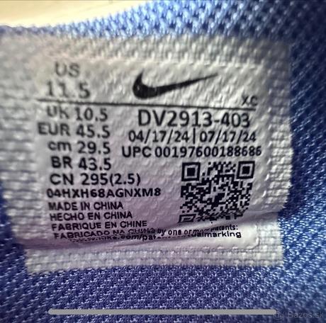 Tenisky nike g.t. cut 3 royal pulse veľkosť 45,5, nike,45
