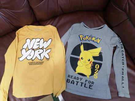 Predám 2x tričká, h&m,134