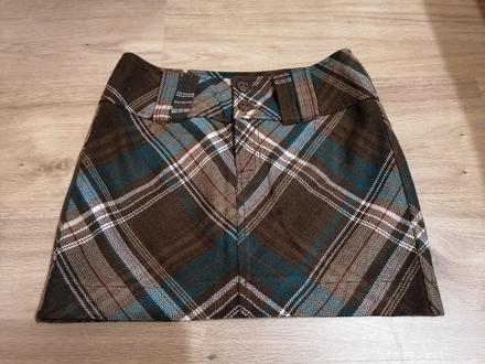 Károvaná minisukňa, takko,34