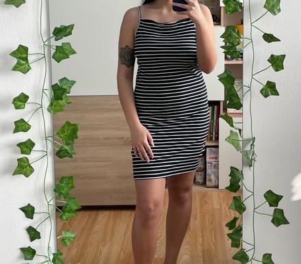 Pásikavé šaty, l / m / xl