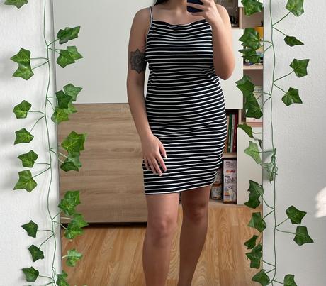 Pásikavé šaty, l / m / xl