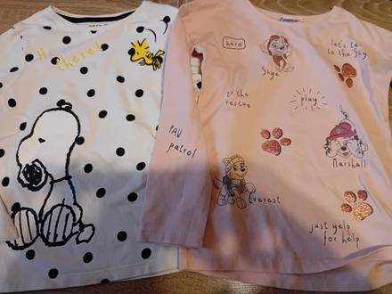 Trička dievčenské dlhý rukáv veľ.116, f&f,116