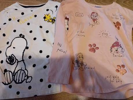 Trička dievčenské dlhý rukáv veľ.116, f&f,116