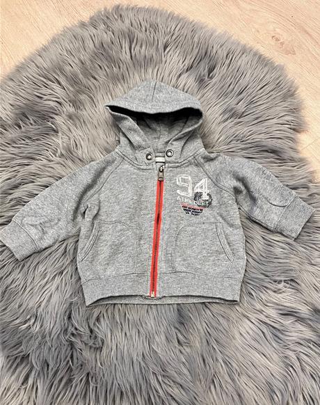 Chlapčenská mikina s kapucňou sivá h&m (62), h&m,62