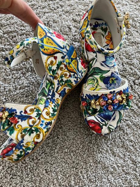 Dolce&gabbana dievčenské sandálky vel.28, dolce&gabbana,28