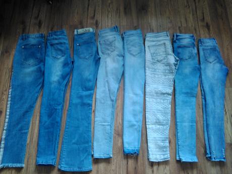 Kvalitné svetlomodré rifle, s