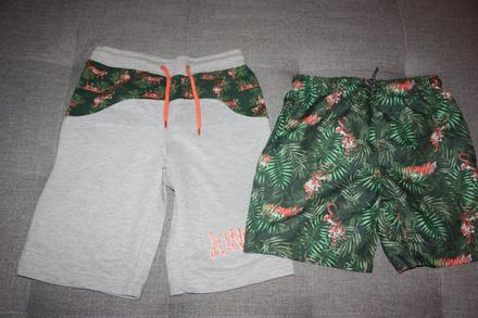 2x krátke nohavice tigrové, pepco,134