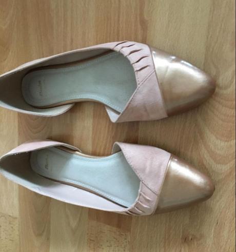 Kožené semišové balerínky 37, baťa,37