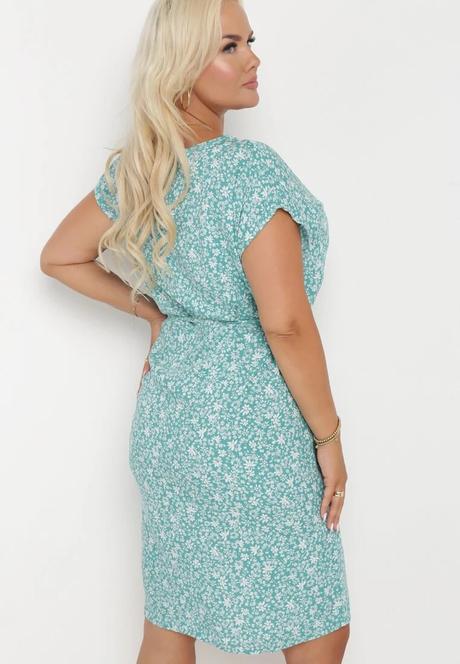 Letné tyrkysové šaty sára, xxl / xxxl