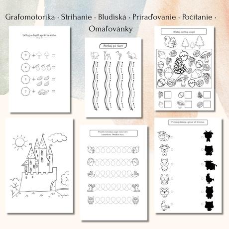 Zošit aktivít pre škôlkarov,predškolákov + abeceda,