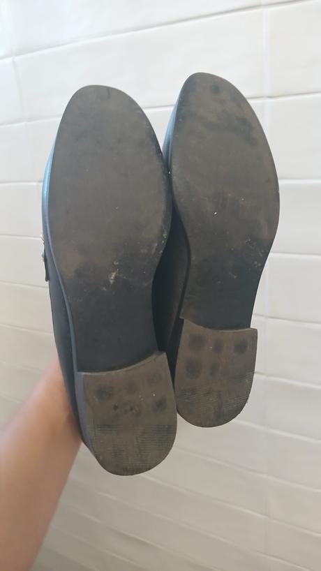 Čierne mokasíny - zlacnené, 38