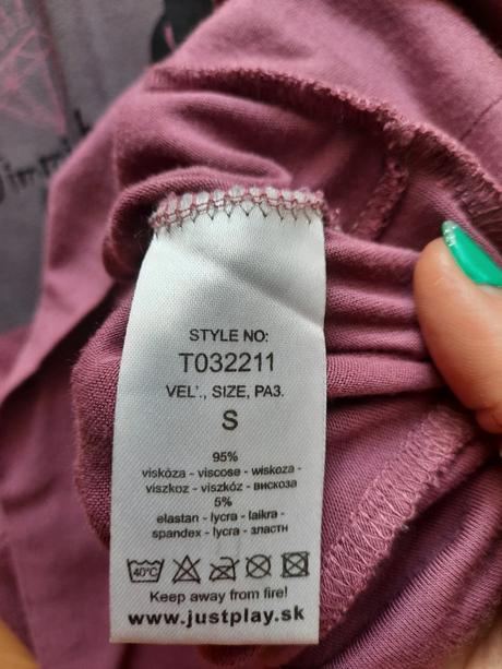 Dámske predĺžené tričko /tunika, just play,s