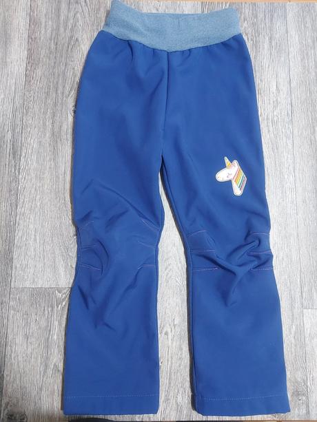 Softshelové nohavice teplé 116, 116
