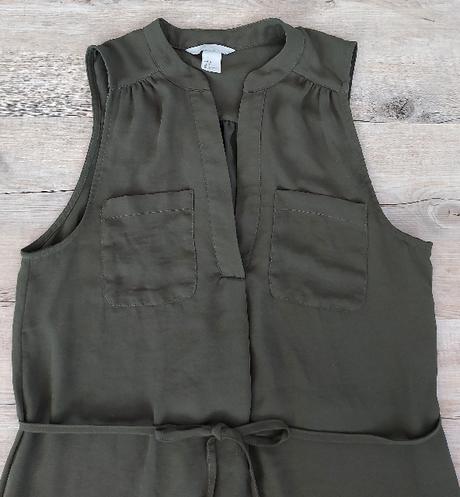 Letné olivovozelené šaty, h&m,36