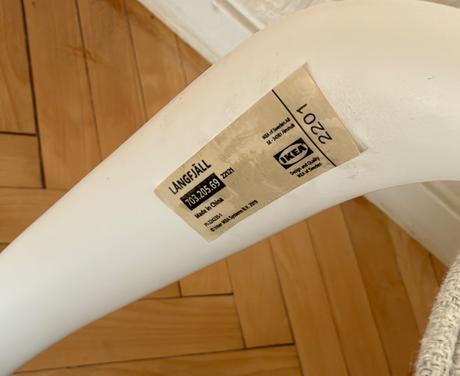 Långfjäll ikea kancelárska stolička s opierkami, 