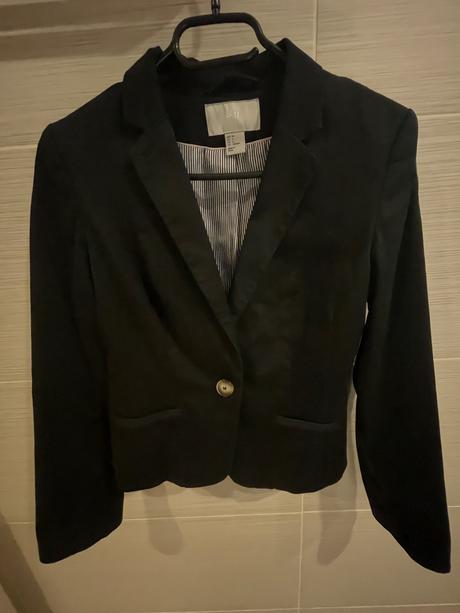 Čierne sako, h&m,36