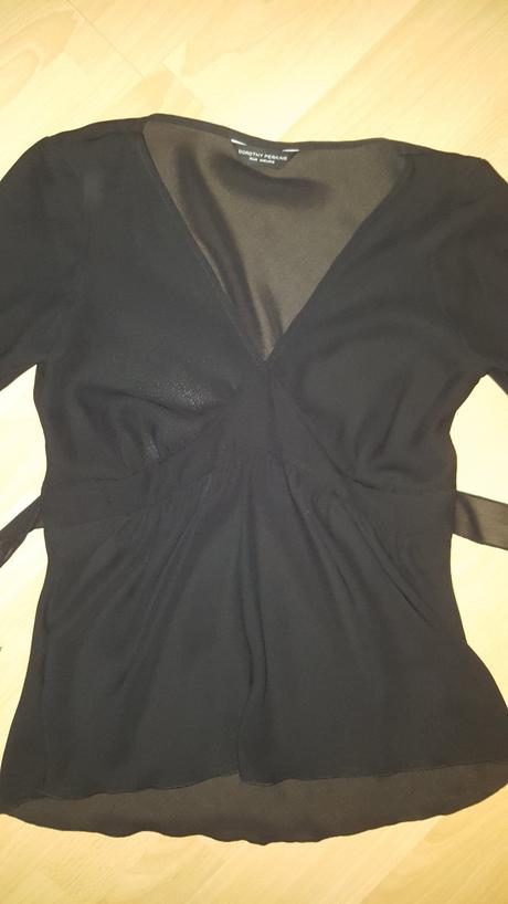 Čierna priehľadná bľuza, dorothy perkins,42
