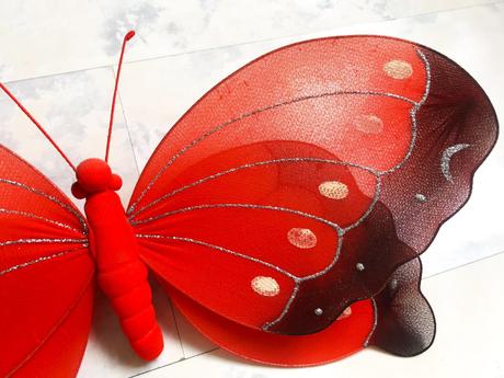 Dekoračné veľké motýle 2 ks,