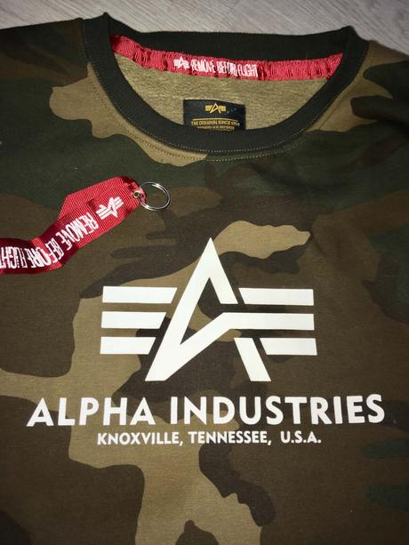 Alpha industries panska nova mikina+privesok, xxl