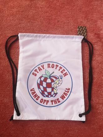 Vans gymbag, biely batoh, taška na telocvik, vans