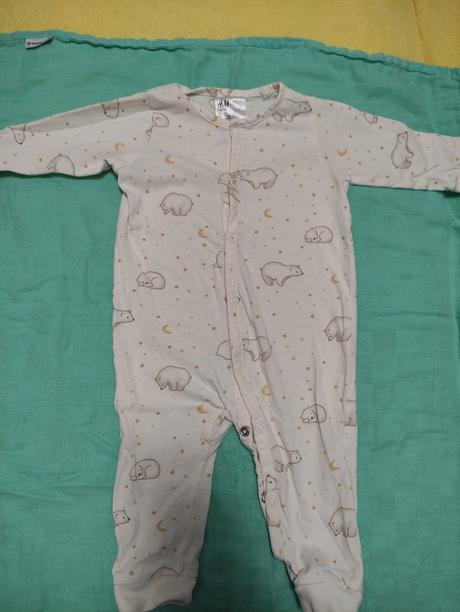 Pyžamá  medvede 3ks, h&m,68
