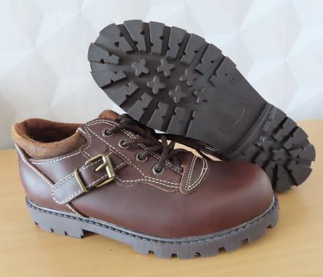 Chlapčenské kožené topánky na jar, veľ.35, 35