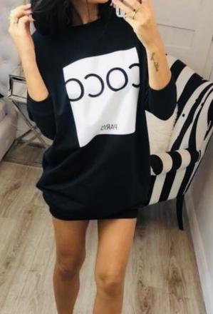 Oversize mikina alebo aj ako šaty, 