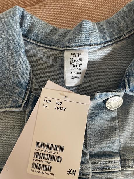 Riflový kabát, h&m,152